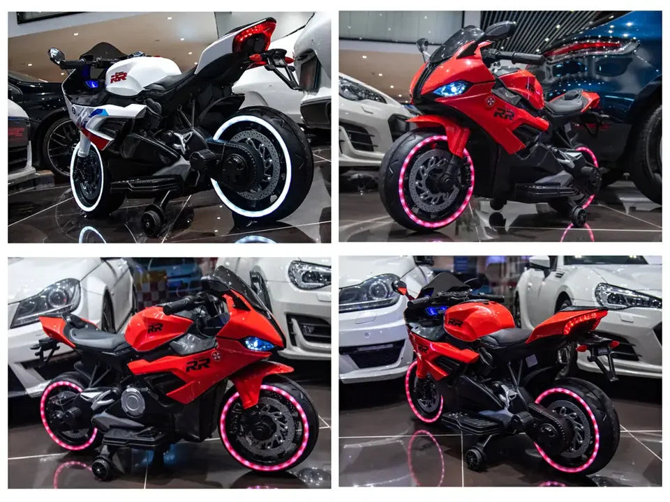 Kids Ride on Bike S1000RR Hand Accelerator Foot Brake Big Size