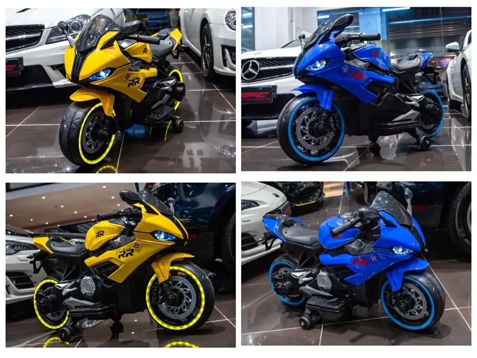 Kids Ride on Bike S1000RR Hand Accelerator Foot Brake Big Size