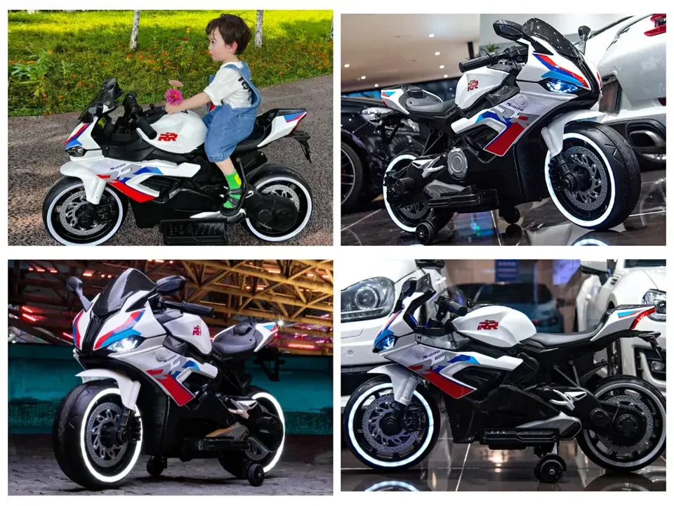Kids Ride on Bike S1000RR Hand Accelerator Foot Brake Big Size