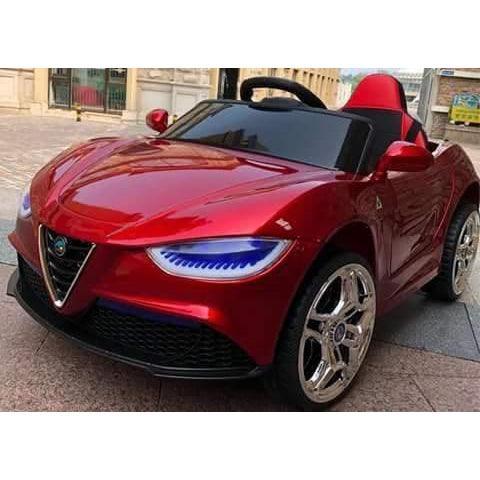 Alpha Electric Red Audi Car for Kids with Real car keys start | Automatic brake and Safety Handles | Remote & Manual Drive - 11Cart