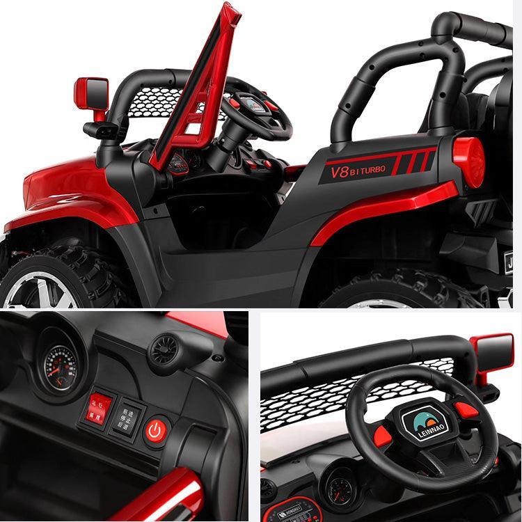 12V Battery Operated Jeep for Kids with Remote Control & Realistic dashboard - 11Cart