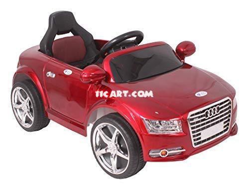 12v Red Audi A8 Coupe Electric Ride on Car for Kids with Safety Handle | Remote & Manual Drive - 11Cart