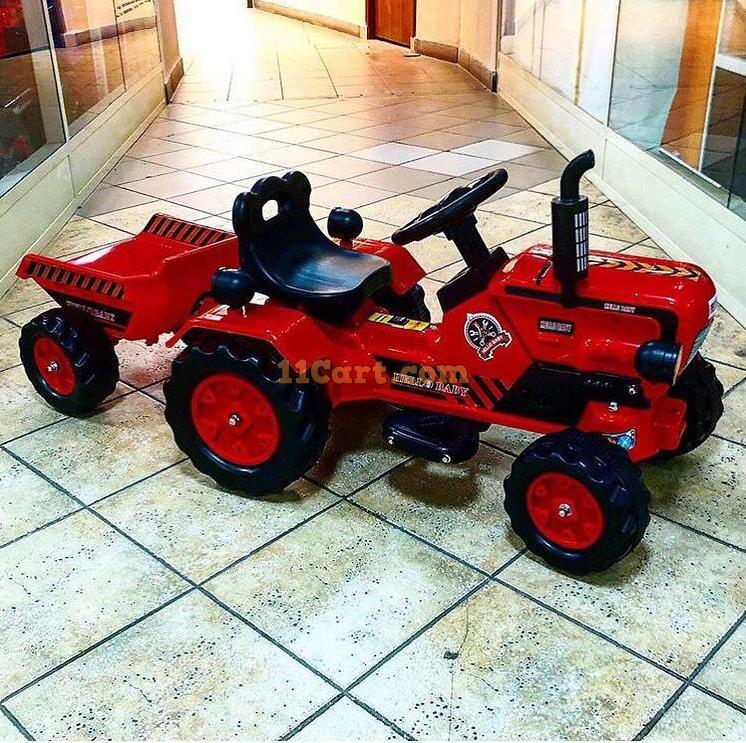 Brand New Battery Operated Red Ride on Tractor for Kids | with Powerful Motor System - 11Cart