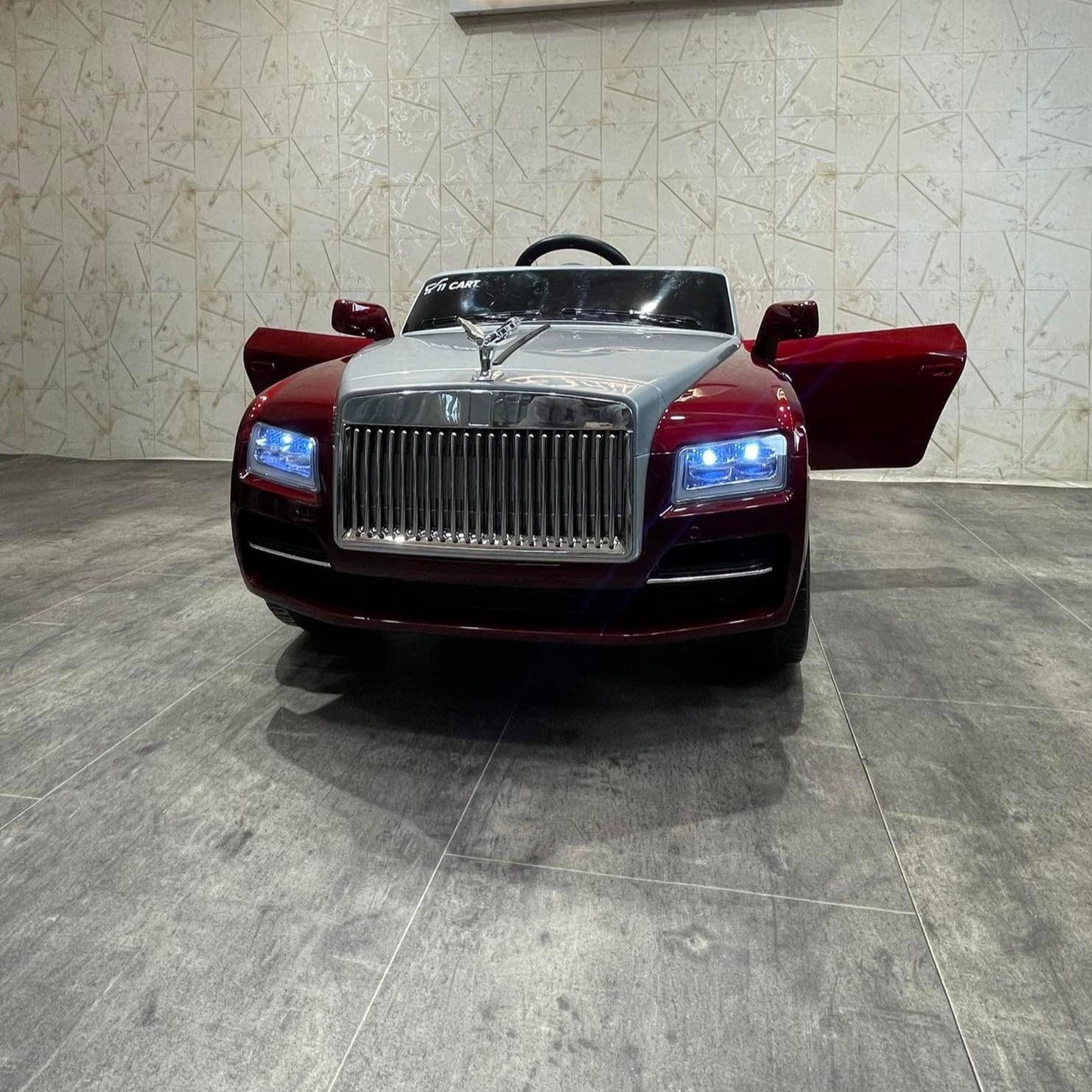 Rolls Royce Electric Ride on Car for Kids & Toddlers with Remote Control - Red - 11Cart