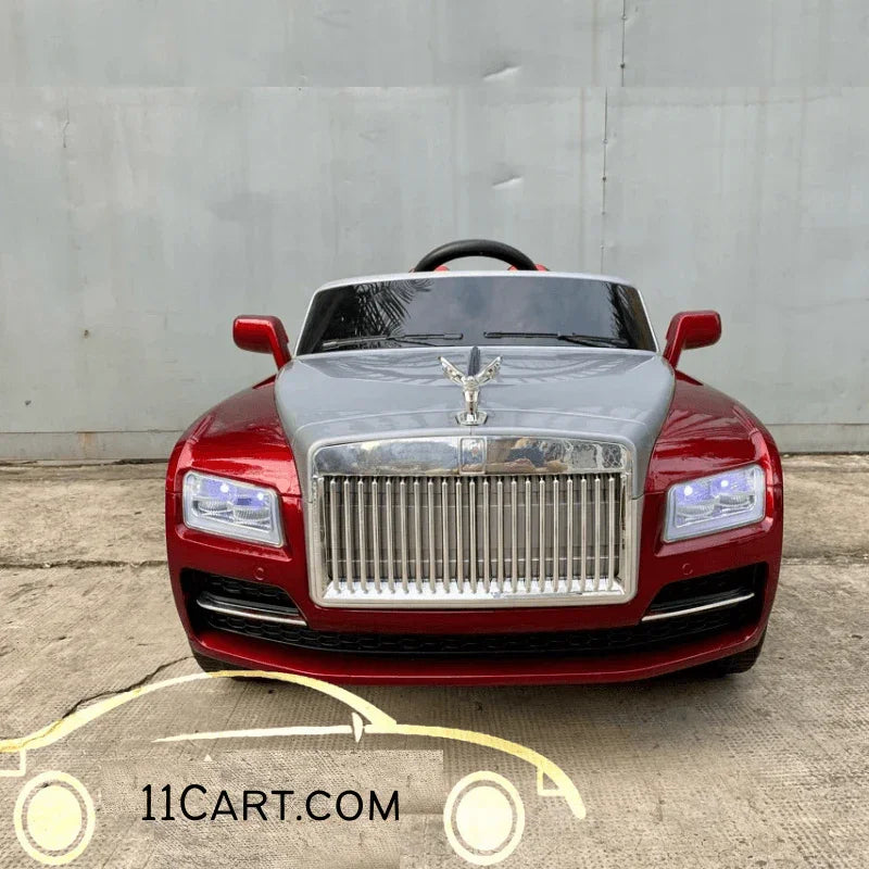 Rolls Royce Electric Ride on Car for Kids & Toddlers with Remote Control - Red - 11Cart
