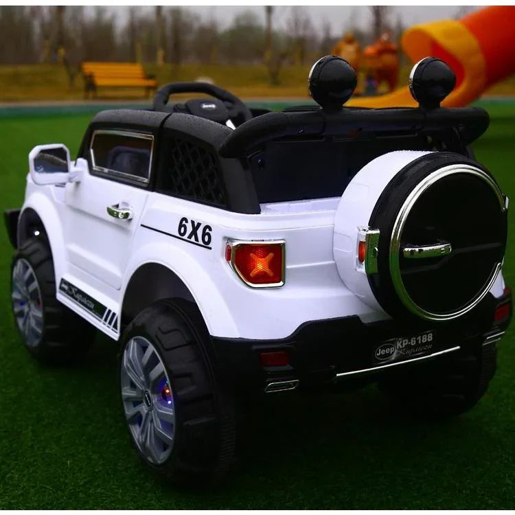 12V Compass Electric Jeep with Remote Control & Manual Drive for Kids | 4 Shock Absorbers | High-speed mute motor - 11Cart