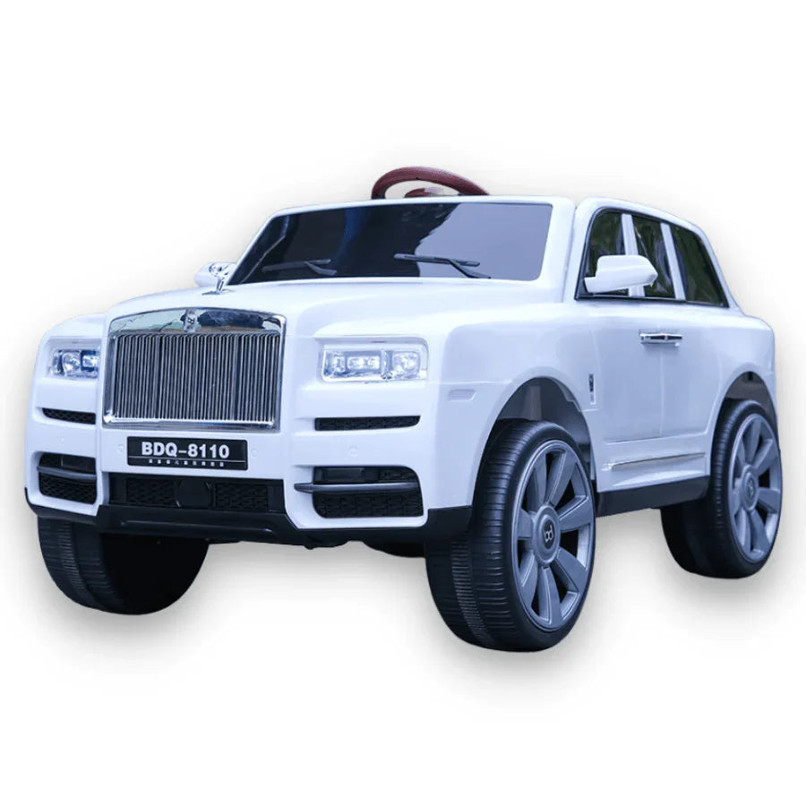 Rolls Royce Rechargeable Ride on Car for Kids & Toddlers with Remote Control - BDQ-8110 White - 11Cart