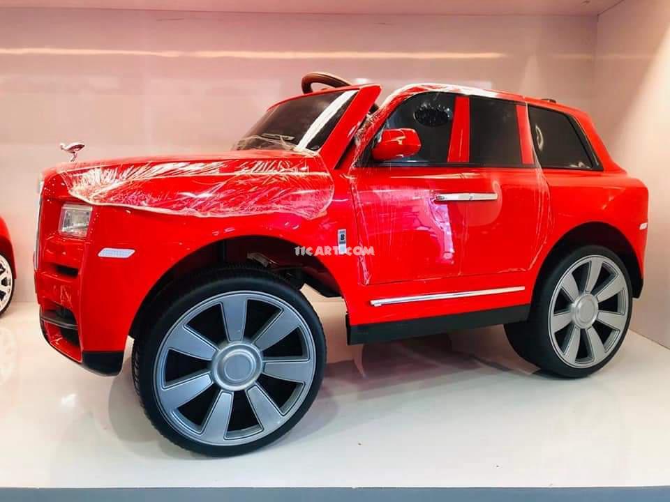 Red Rolls Royce Car for 2-8 Years Old Kids with Rechargeable Battery - 11Cart