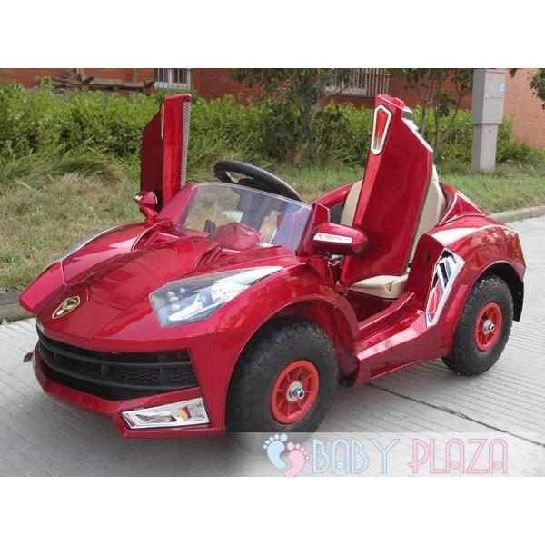 12V Lamborghini WXE 8188 Electric Car for Kids | 2 Engine & Doors Open | Gearbox Steering Wheel - 11Cart