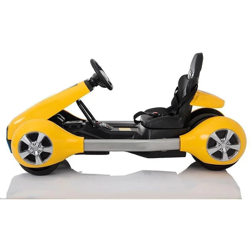 2 rear 12V Engines Kart FC-8818 for Kids with Horn | Ride on Car | Metal structure with white plastic housing. - 11Cart