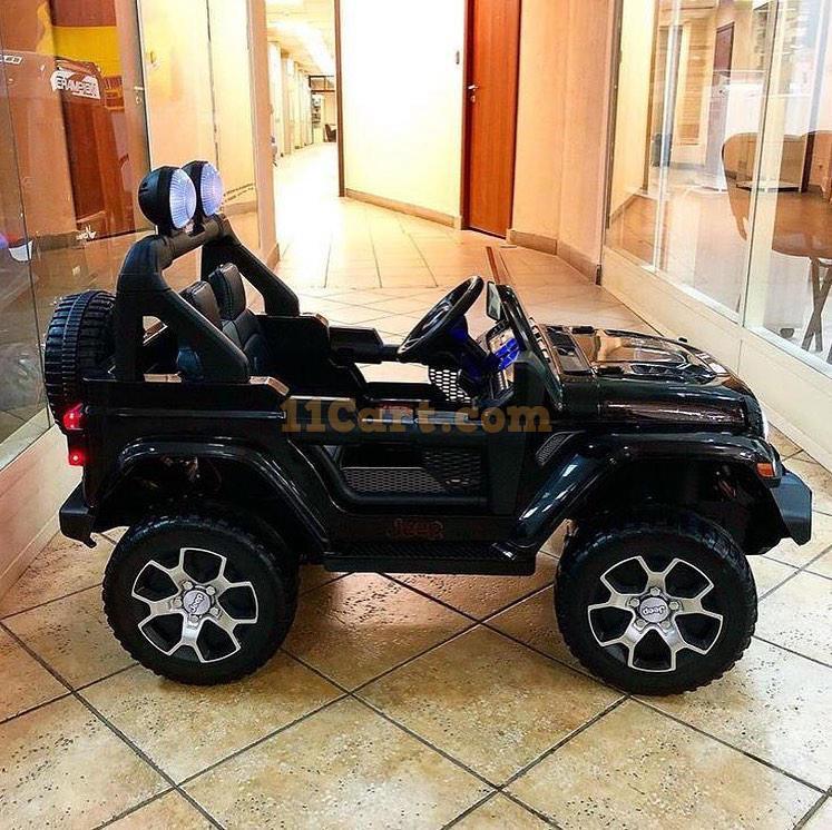 Speed Ride on Jeep 12V For Kids Battery Operated Black - 11Cart