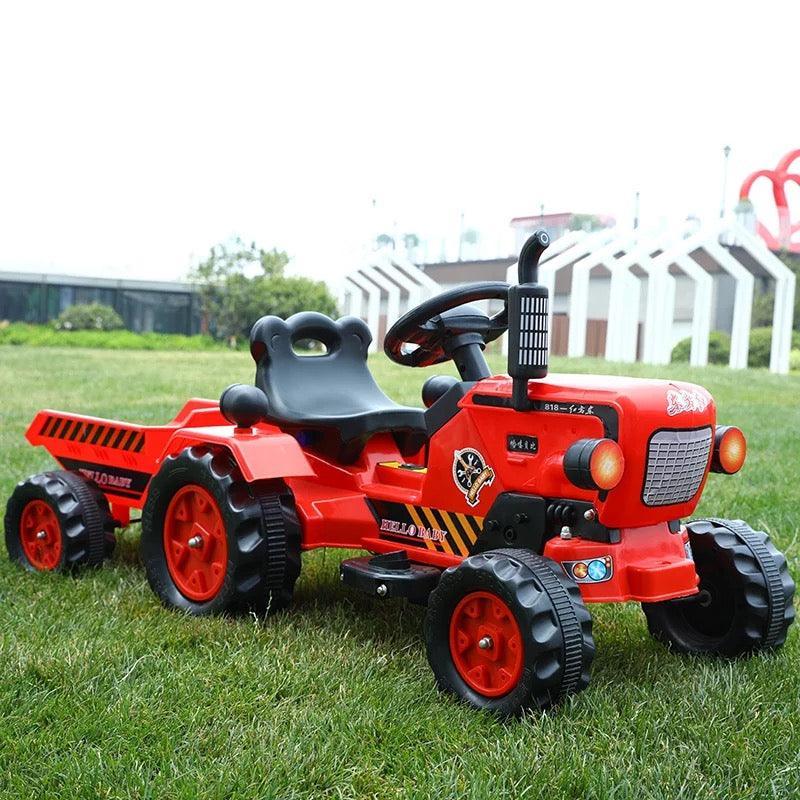 Brand New Battery Operated Red Ride on Tractor for Kids | with Powerful Motor System - 11Cart