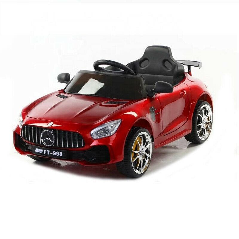 Mercedes Benz FT-998 Amg Gt Style 12V Ride on Car with remote & Manual Drive for Kids - Red - 11Cart