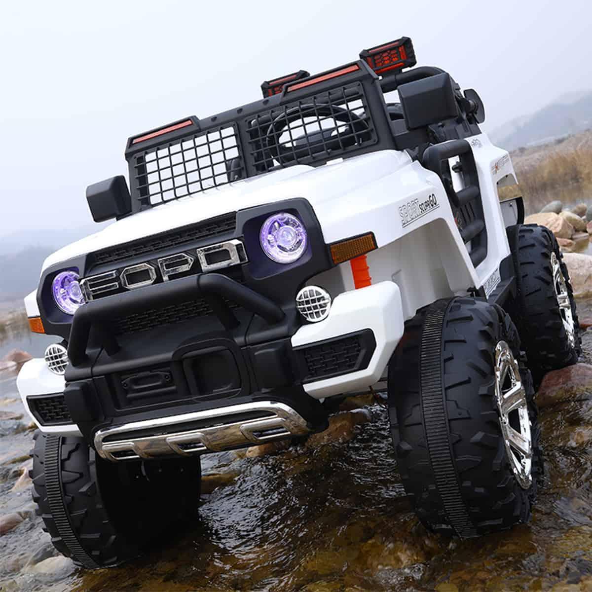 Electric Jeep FW9199 Ride on Car Four Wheel Damping | Portable handlebar Jumbo Size - 11Cart