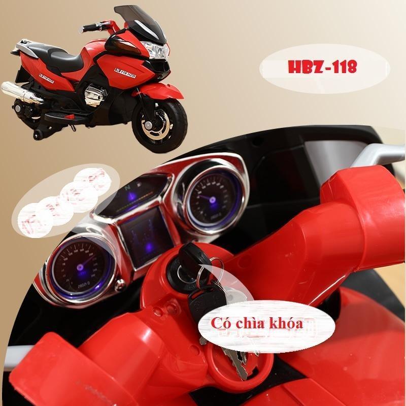 BMW R1200RT White 12V - HZB-118 motorcycle Bike for Kids | LED-backlighting - 11Cart