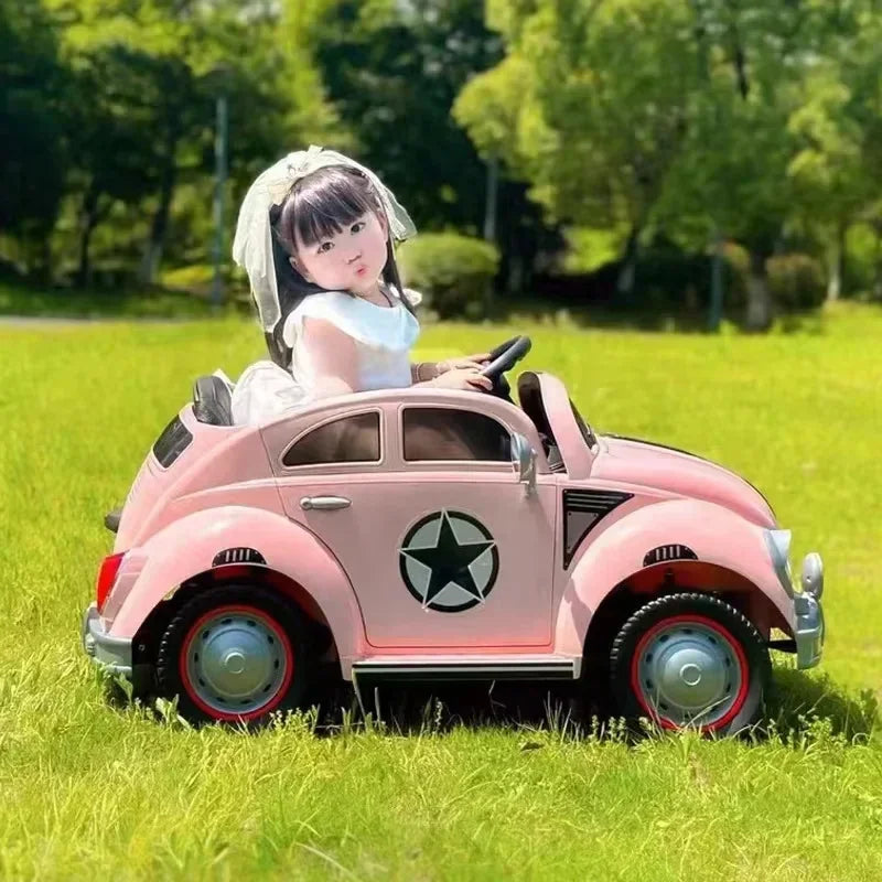 11Cart Volkswagon Beetle Style 12V Kids Electric Ride-On Car