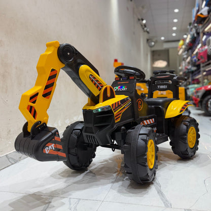 11CART Kids Ride-On JCB Excavator | 12V Battery-Powered Excavator Toy