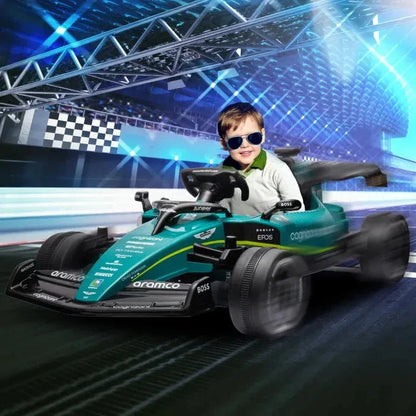 Aston Martin Aramco F1 Licensed Electric Kids Ride On Race Car