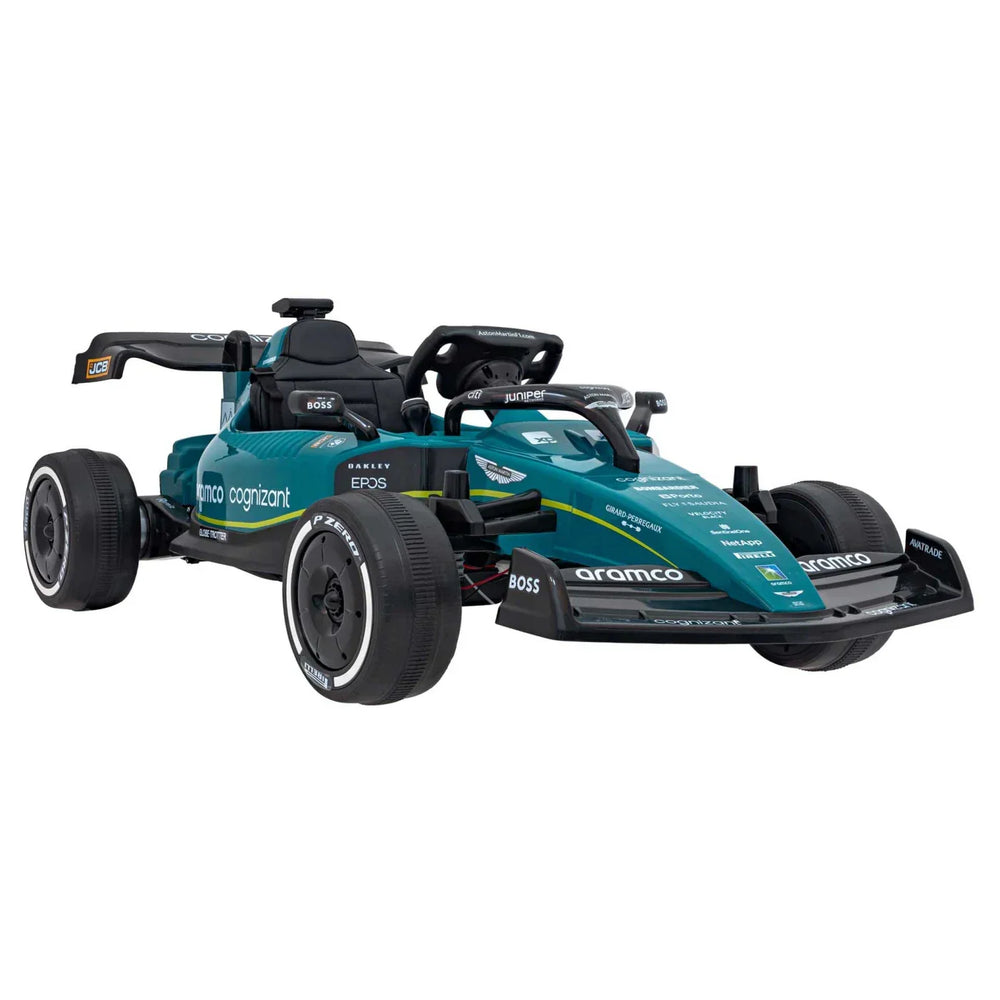 Aston Martin Aramco F1 Licensed Electric Kids Ride-On Race Car