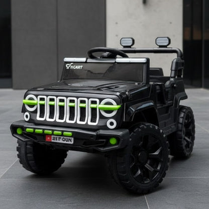 11CART Mini Thar 12V 4x4 Electric Ride-On Jeep for Kids