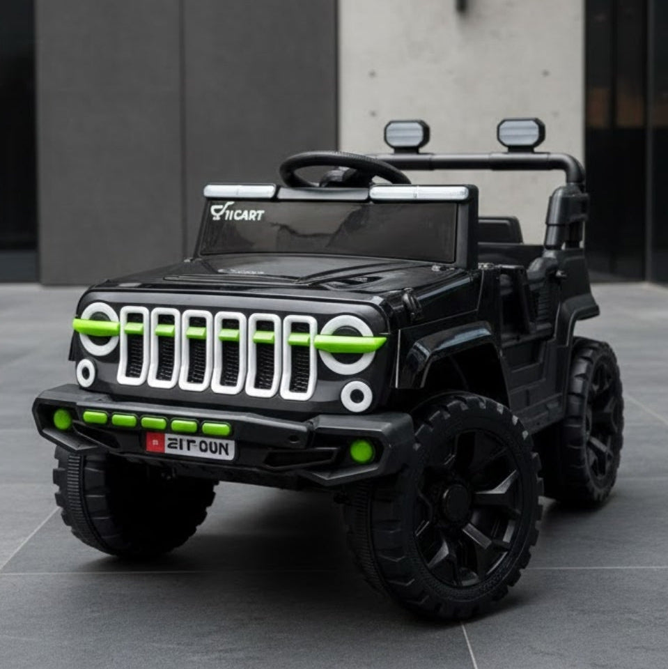 11CART Mini Thar 12V 4x4 Electric Ride-On Jeep for Kids