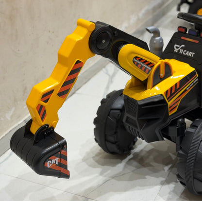 11CART Kids Ride-On JCB Excavator | 12V Battery-Powered Excavator Toy