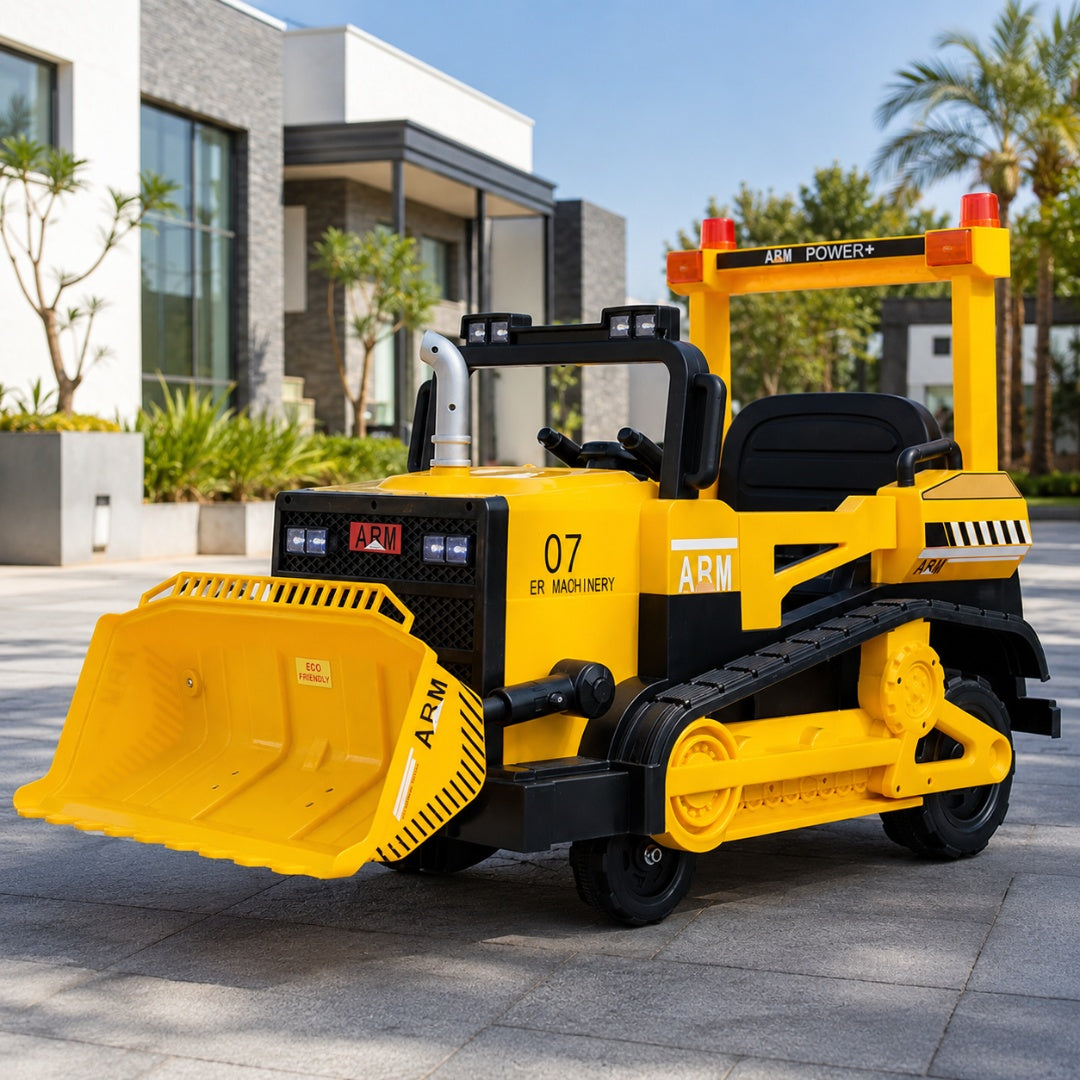 11CART Premium Kids Ride-On JCB Bulldozer – Electric Construction Vehicle