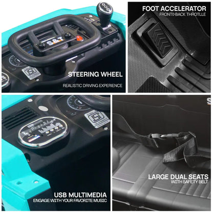 Safe and stylish ride-on truck with rechargeable battery for toddlers