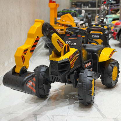 11CART Kids Ride-On JCB Excavator | 12V Battery-Powered Excavator Toy