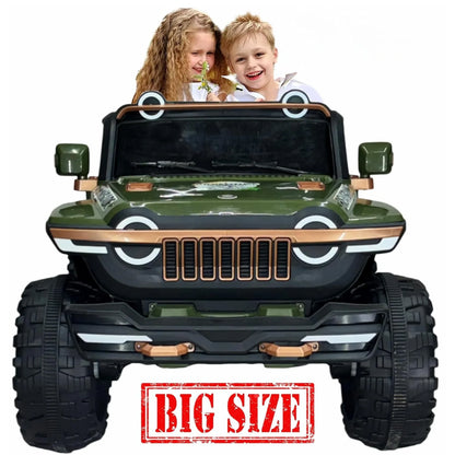 12V 4x4 Ride On Jeep for Kids with Remote | Dual Seats, Music System & Rear Suspension