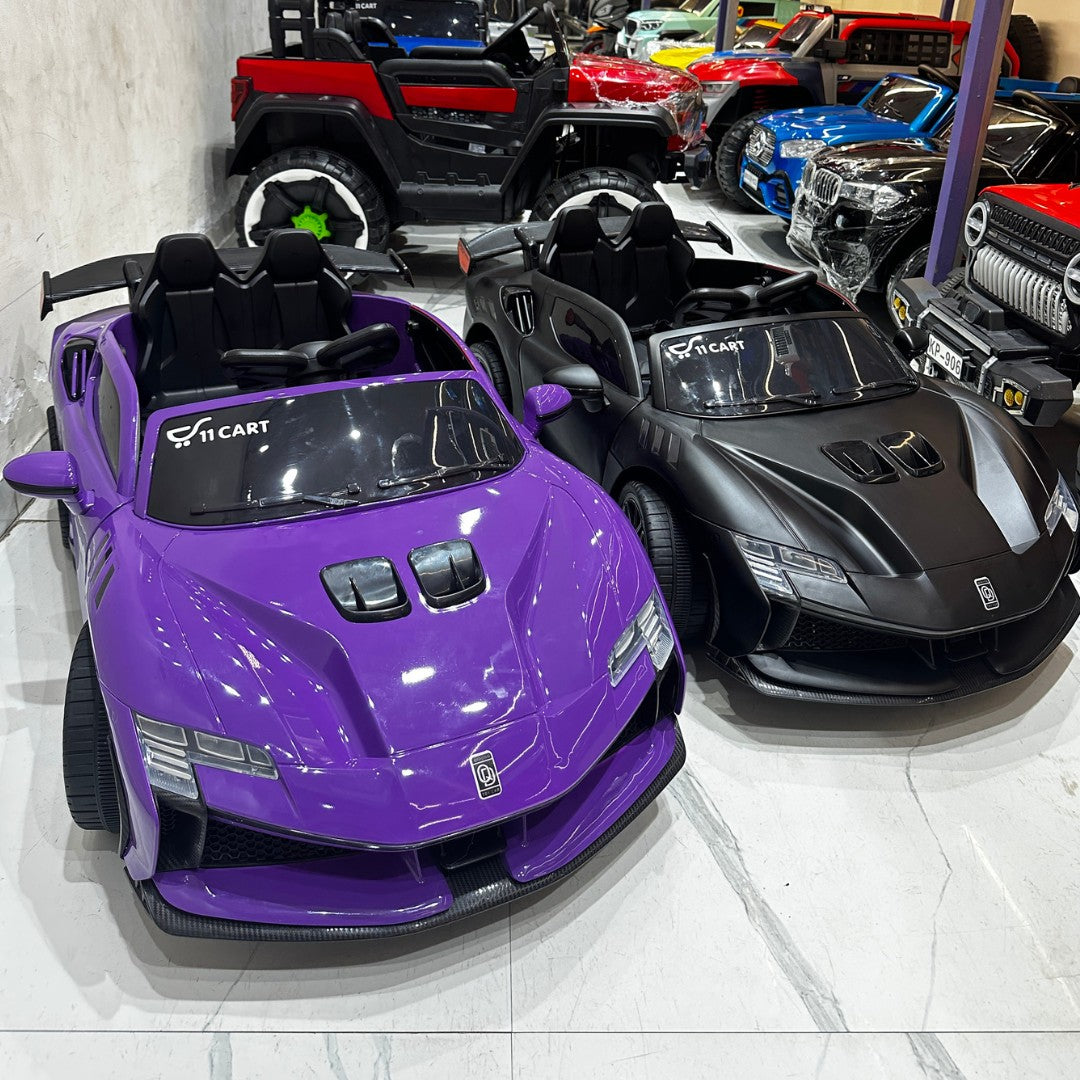 11CART Ferrari F90 Turbo Kids Ride-On Sports Car