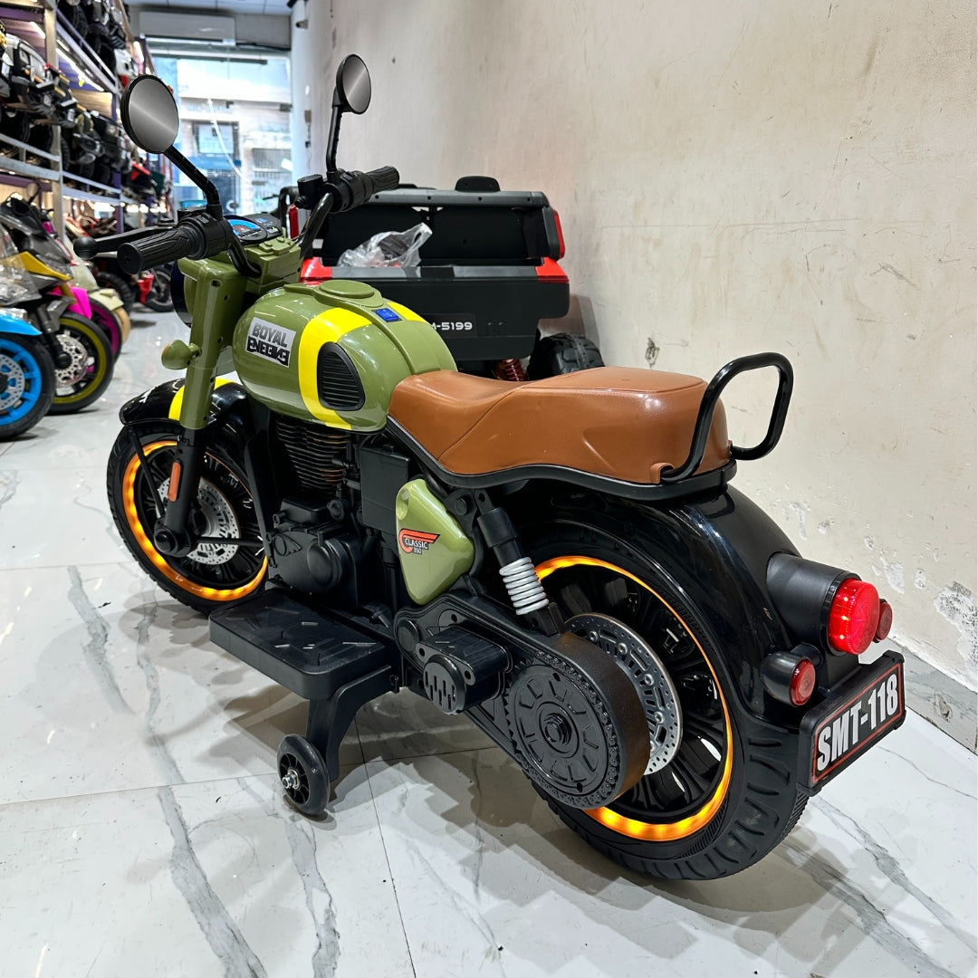 11CART Royal Enfield–Style Bullet Kids Electric Ride-On Bike