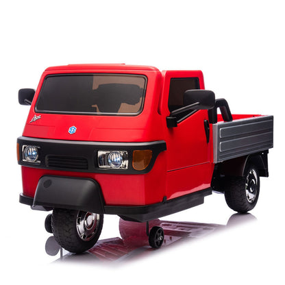 11CART Piaggio ApeCar 12V Licensed Electric Ride-On Car for Kids
