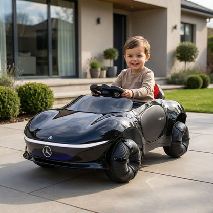 Mercedes Benz 12V Ride on Car with remote & Manual Drive for Kids - Red