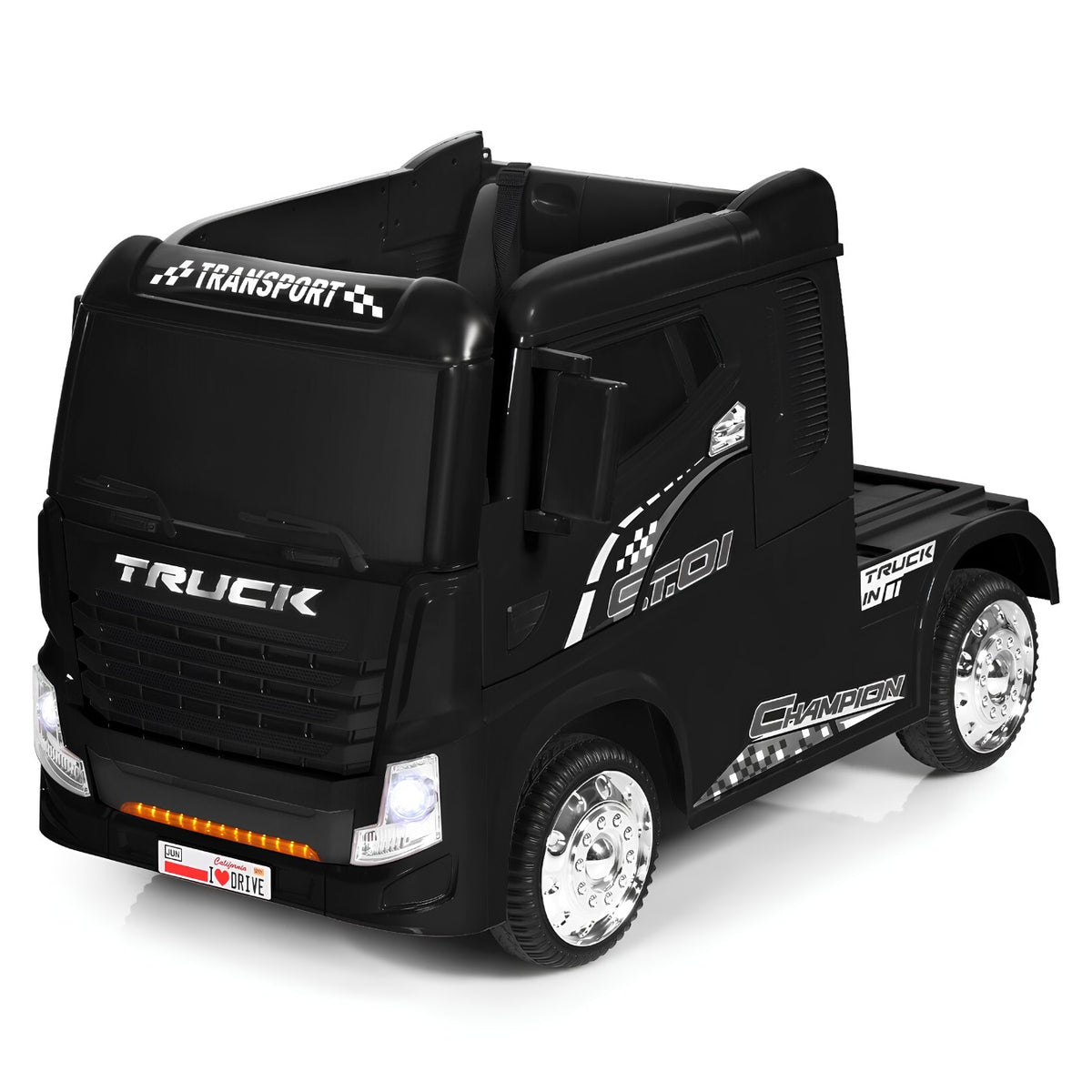 11CART Electric Ride-On Heavy-Duty Truck with Remote & Manual Drive