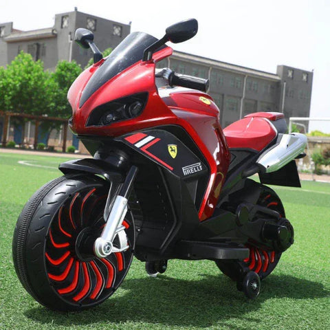 Kid Ridable Bike Electric Motorcycle Children's Toy Rideable 12V Outdoor Riding Motorcy ...