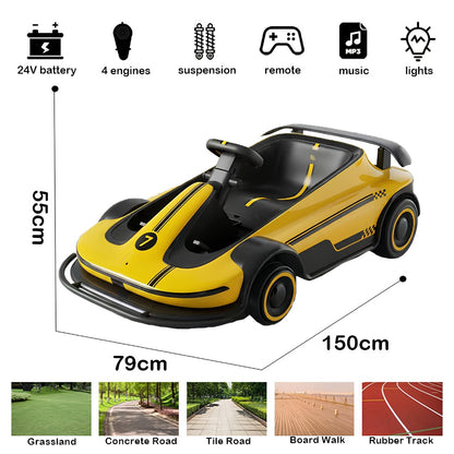 11CART Ultimate 24V Drifter Kids Ride-On Go Kart