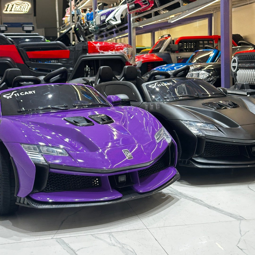 11CART Ferrari F90 Turbo Kids Ride-On Sports Car