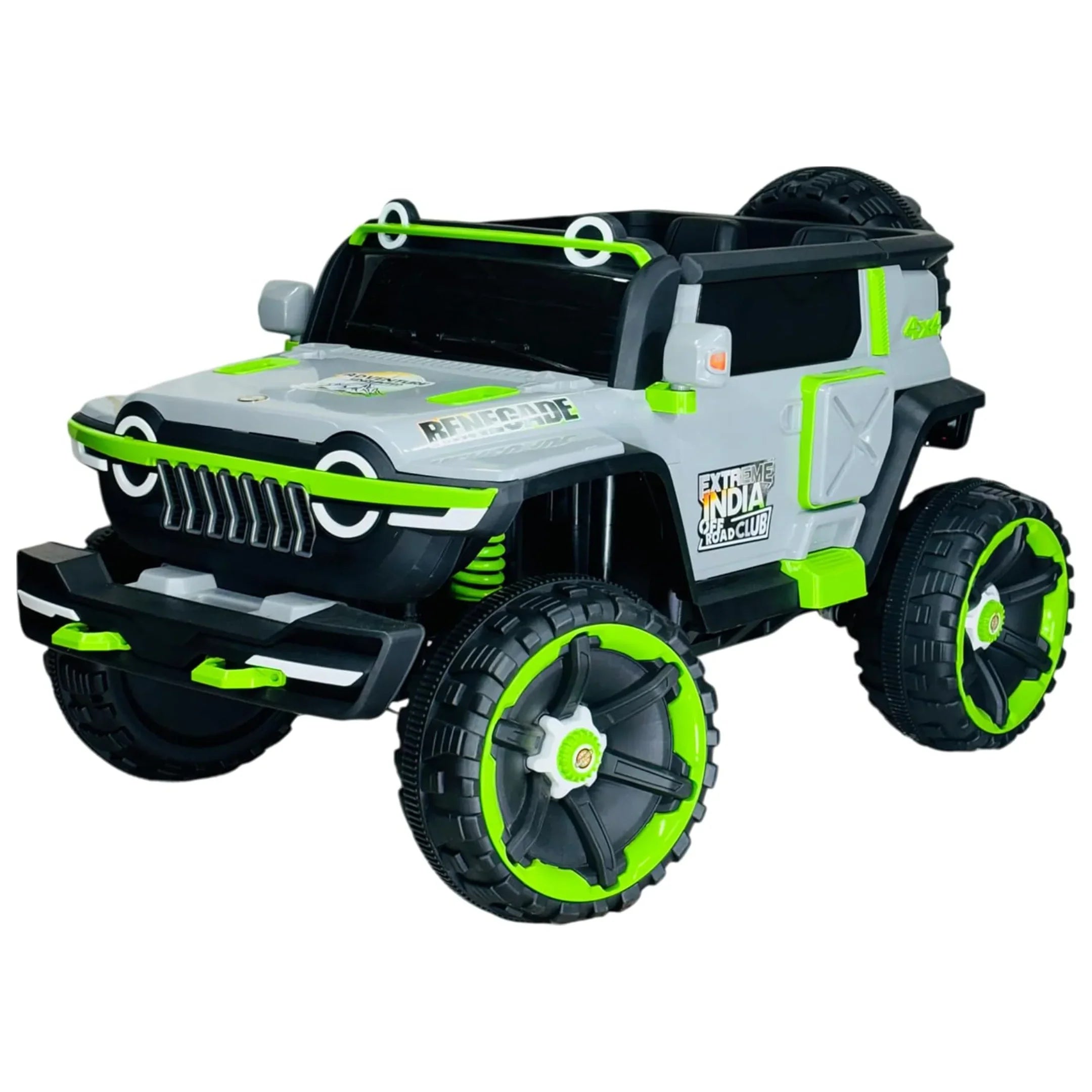 12V 4x4 Ride On Jeep for Kids with Remote | Dual Seats, Music System & Rear Suspension