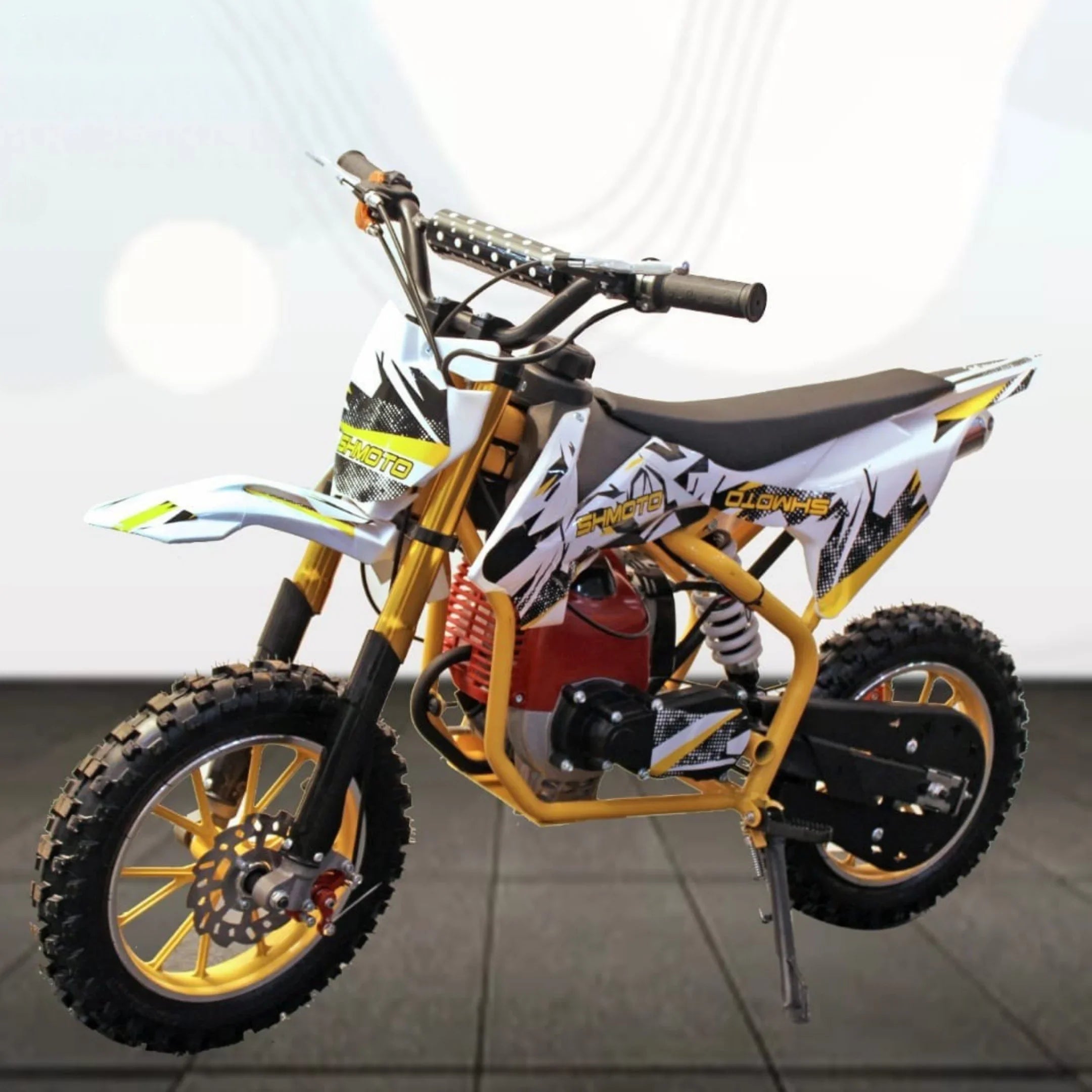 50cc Mini Dirt Bike – 4-Stroke Engine, Pull Start, All Disc Brakes, Kid-Friendly Off-Road Motorbike