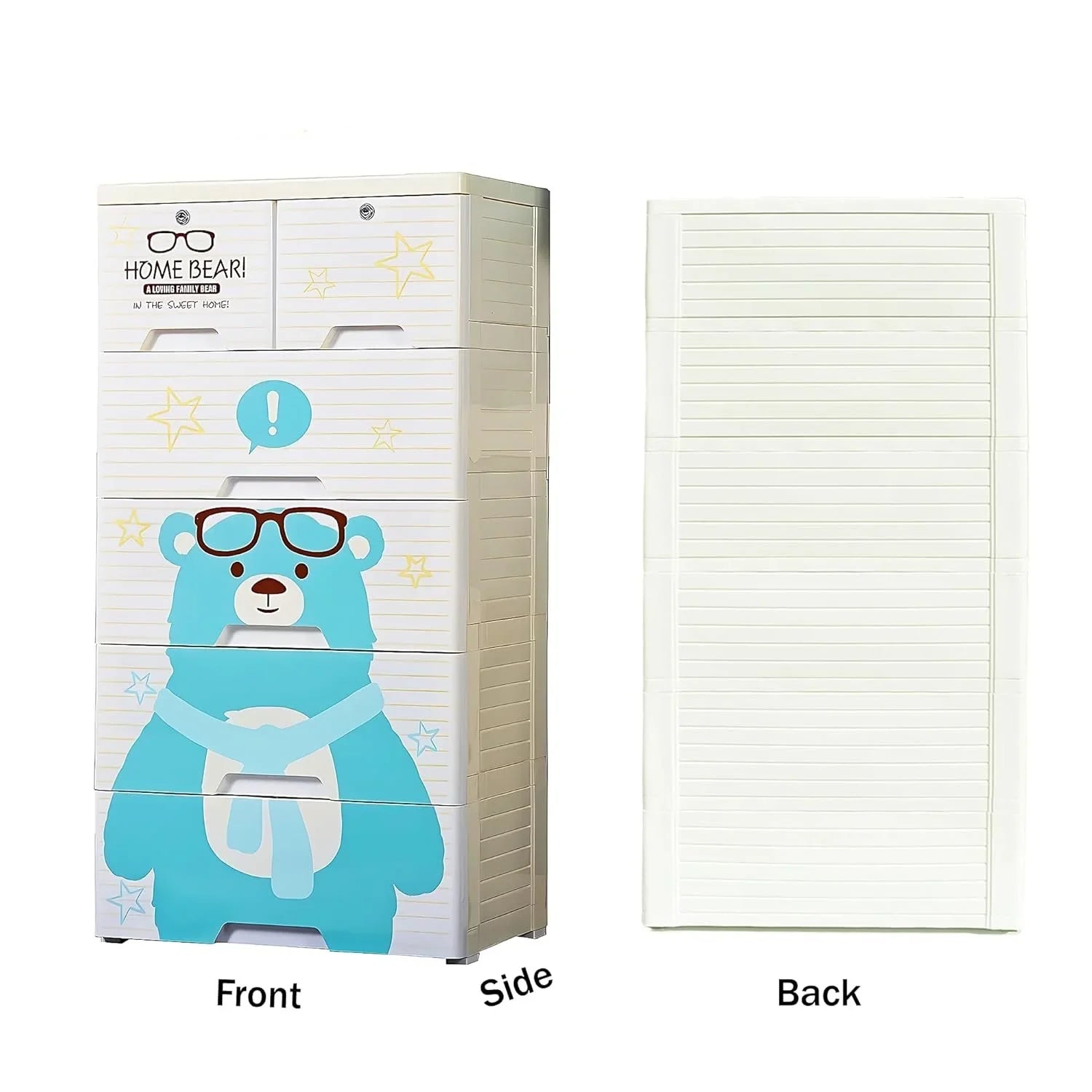 Plastic wardrobe for kids | Kids Wardrobe Storage Convertible/Collapsible Almirah