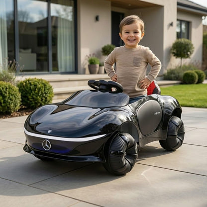 Mercedes Benz 12V Ride on Car with remote & Manual Drive for Kids - Red