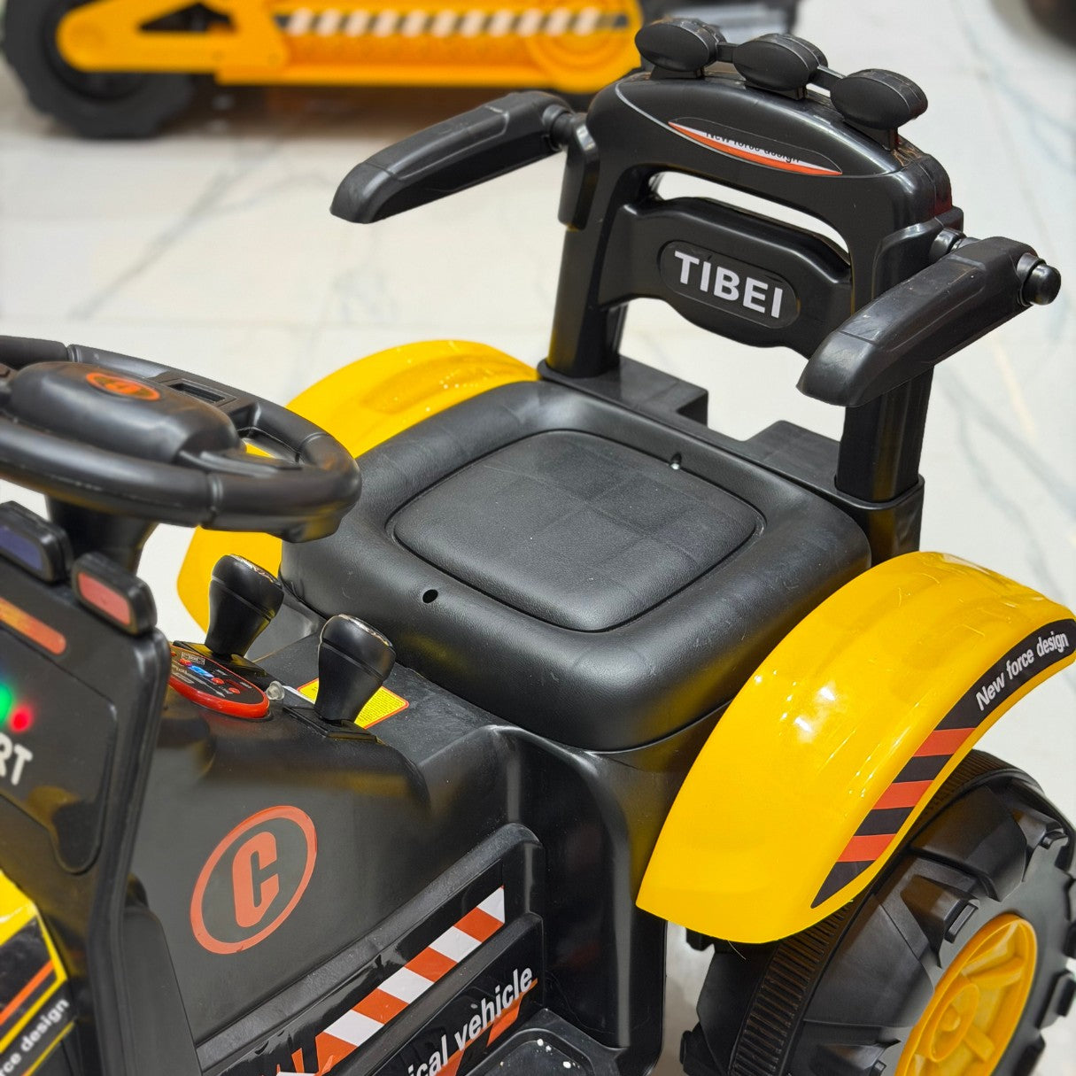 11CART Kids Ride-On JCB Excavator | 12V Battery-Powered Excavator Toy