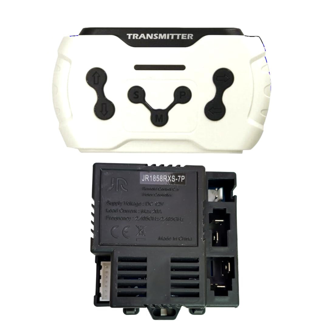 12V Ride-On Jeep & Car Receiver Motherboard JR1858RXS7P with JR1806TX Bluetooth Remote