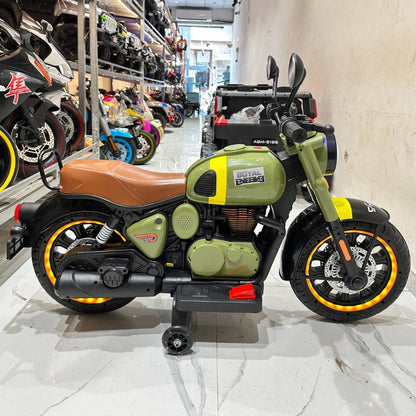 11CART Royal Enfield–Style Bullet Kids Electric Ride-On Bike