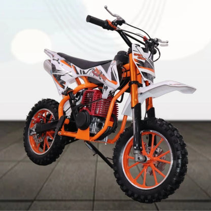 50cc Mini Dirt Bike – 4-Stroke Engine, Pull Start, All Disc Brakes, Kid-Friendly Off-Road Motorbike