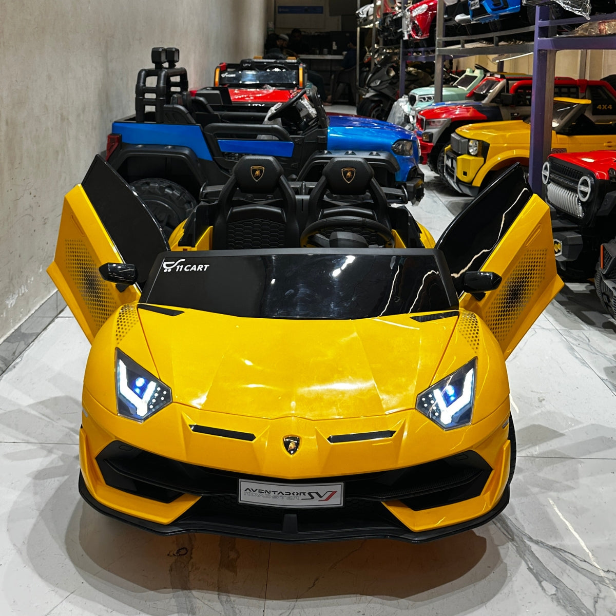 Lamborghini Aventador SVJ 2-Seater Kids Ride-On Car | 11CART