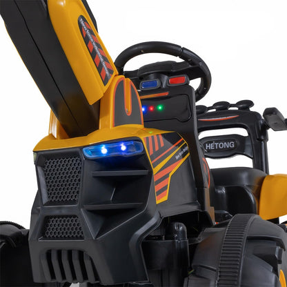 11CART Kids Ride-On JCB Excavator | 12V Battery-Powered Excavator Toy