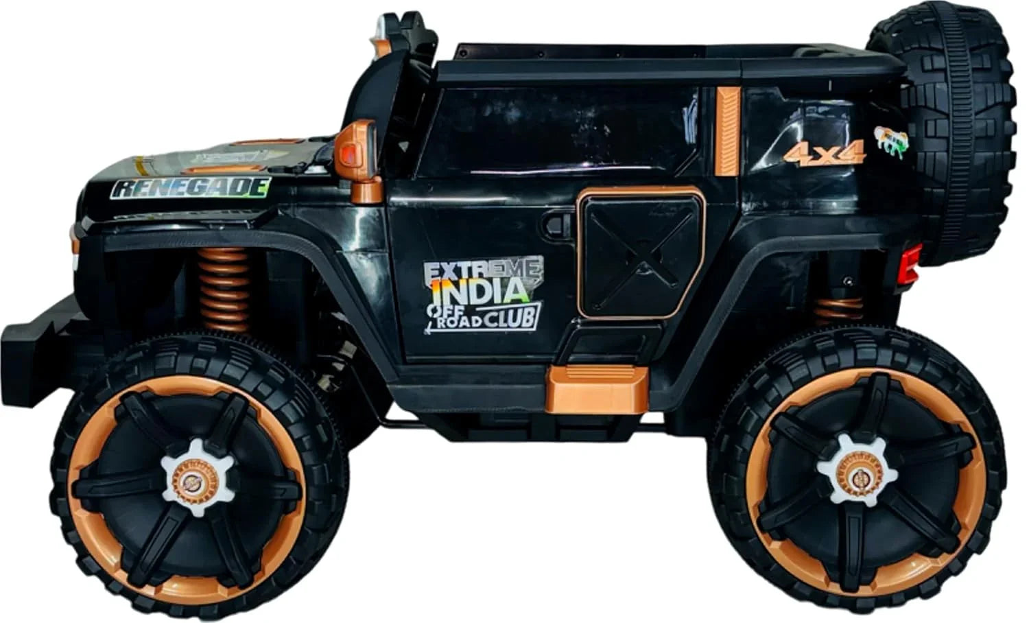 12V 4x4 Ride On Jeep for Kids with Remote | Dual Seats, Music System & Rear Suspension