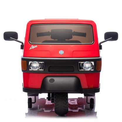 11CART Piaggio ApeCar 12V Licensed Electric Ride-On Car for Kids